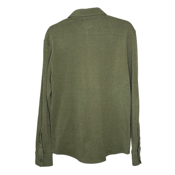 32 Degrees Heat Green Button-Up Shirt Long Sleeve Casual Winter Workwear S - Picture 2 of 9